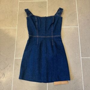 Reformation denim mini dress